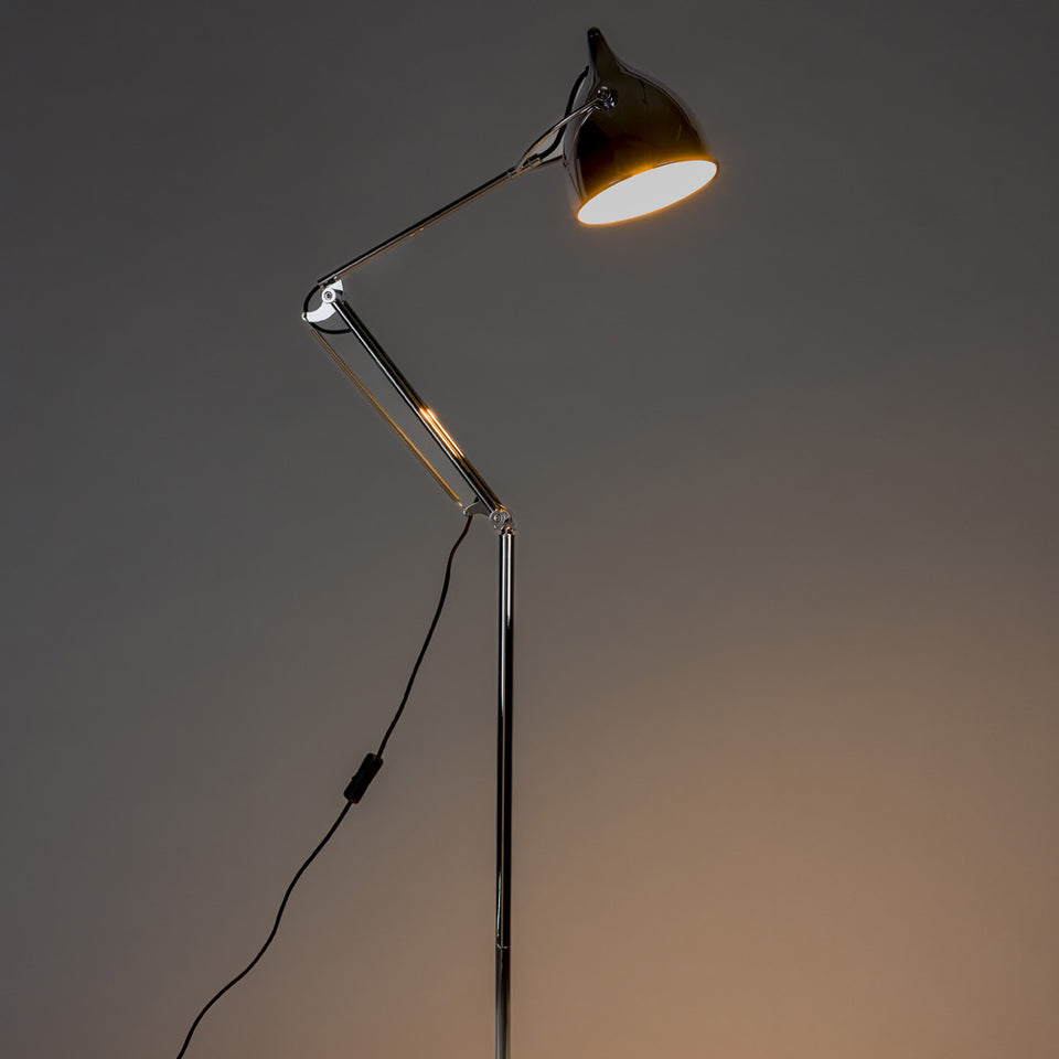 Reader - stojanová lampa chrómovaná